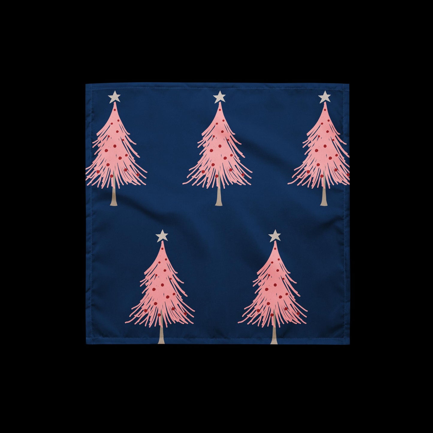 Pink Christmas Tree Bandana